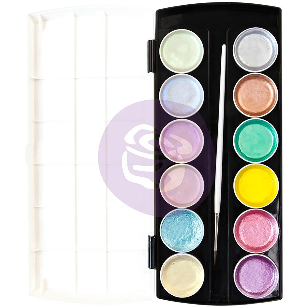Набір напів-акварельних фарб Art Philosophy Metallic Accents Semi-Watercolor Paint, Prima