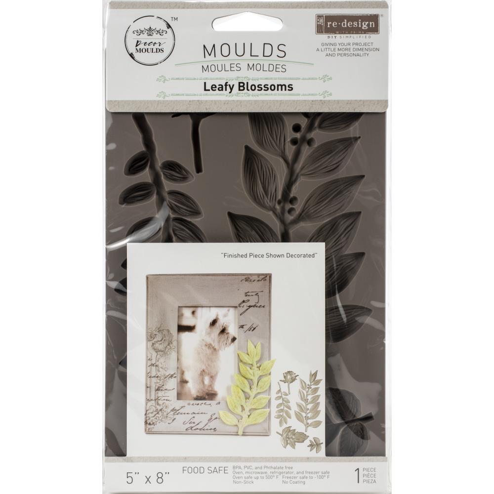 Силіконова форма (молд) 12.5х20 см Leafy Blossoms Redesign, Prima Marketing