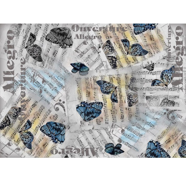 Декупажна карта "Allegro" 44х31 см від компанії Cheap Art