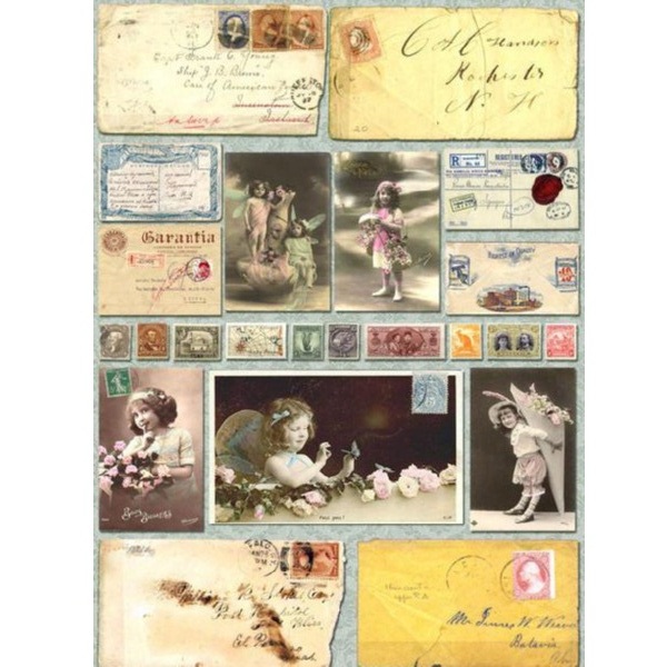 Декупажна карта "Старі листи" 21х29,7 см від компанії Cheap Art