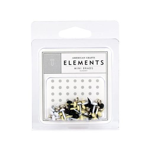 Брадси для скрапбукінгу Mini Brads - Elegant, 48 шт. від American Crafts
