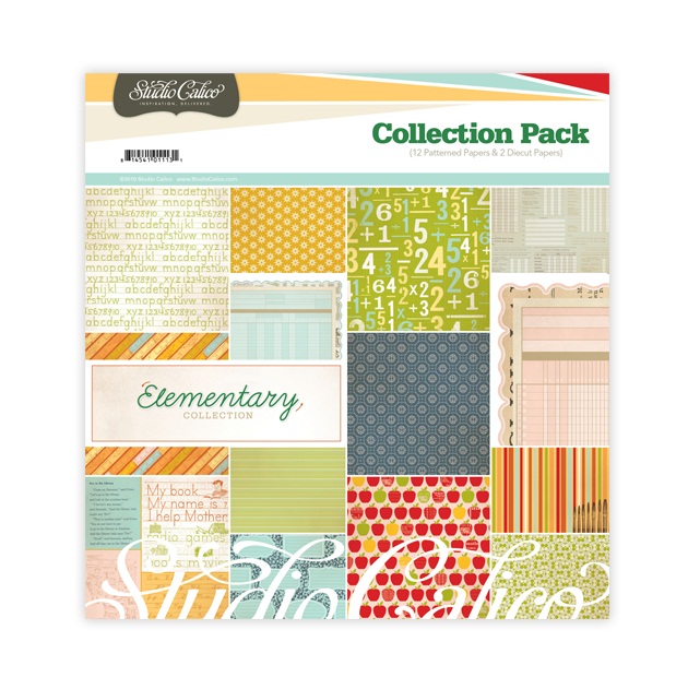 Набор бумаги для скрапбукинга Collection Pack - Elementary 30х30 см 14 листов от Studio Calico