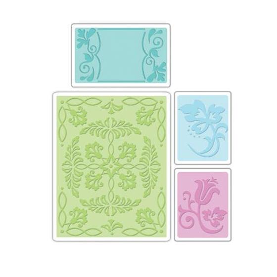 Папки для тиснення Ornate Flowers & Frame від Sizzix