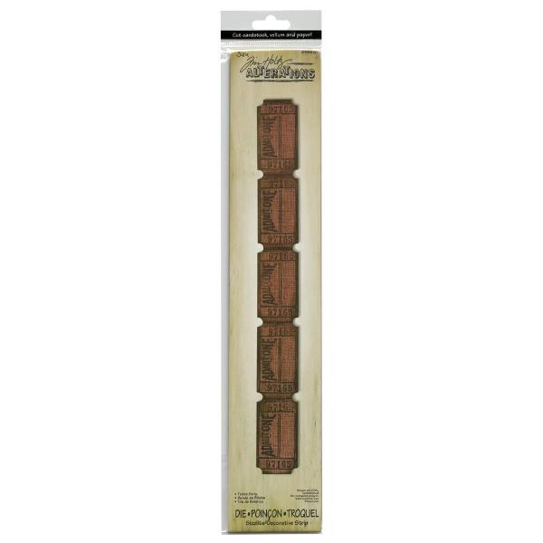 Ніж для вирізання Bigz Die - Ticket Strip від Tim Holtz