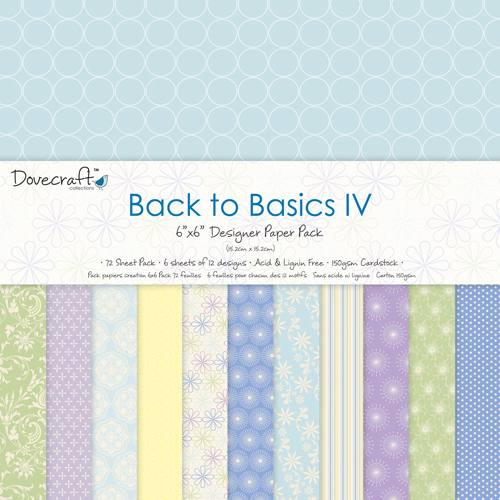 Набір паперу Back to Basics IV 15x15 24 листа Dovecraft