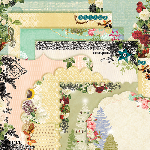 Набор высечек и веллума Vellum & Diecut Kit WPK25 15х15 см от Webster's Pages