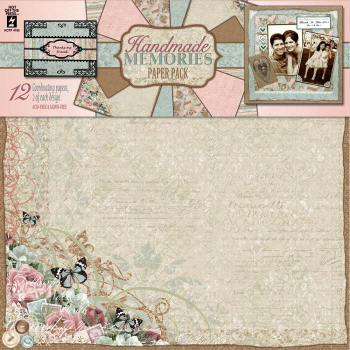 Набір паперу Handmade Memories 30х30 см 6 листів від Hot Off The Press