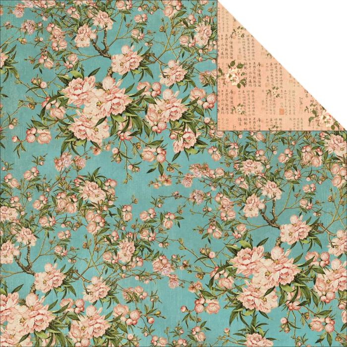 Двусторонняя бумага Cherry Blossom 30х30 см от Graphic 45