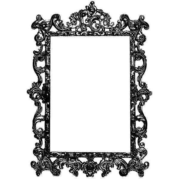 Резиновый штамп Ornate Frame, Stampers Anonymous, 8,5х6 см