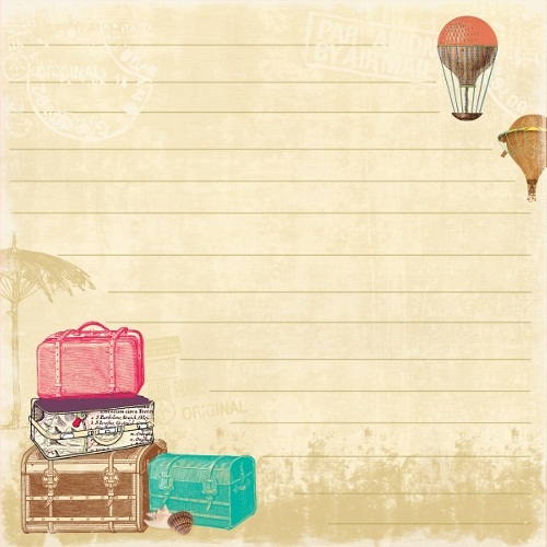 Двусторонняя бумага для скрапбукинга Far & Away 30х30 см от Webster's Pages