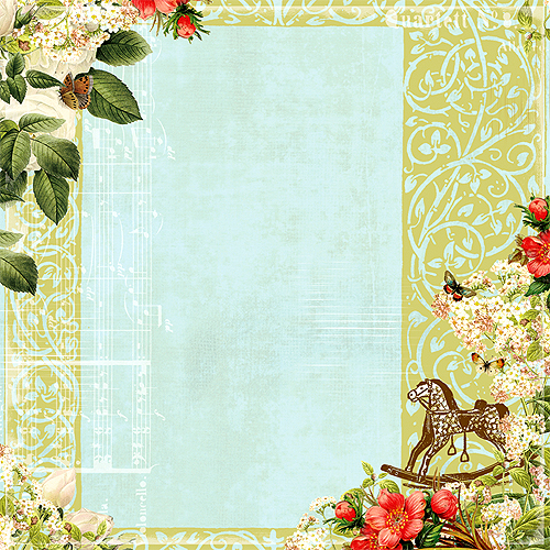 Лист Веллум для скрапбукінгу Lullaby Vellum 30х30 см від Webster's Pages