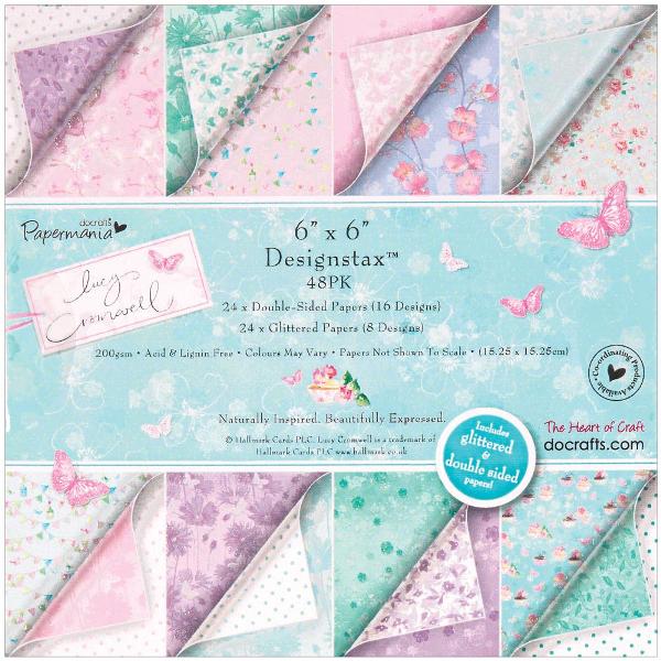 Набір паперу Lucy Cromwell 15x15 см, 16 аркушів від компанії Papermania