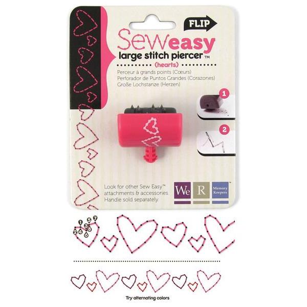 Сменная насадка для создания фигурной строчки Sew Easy Hearts от We R Memory Keepers