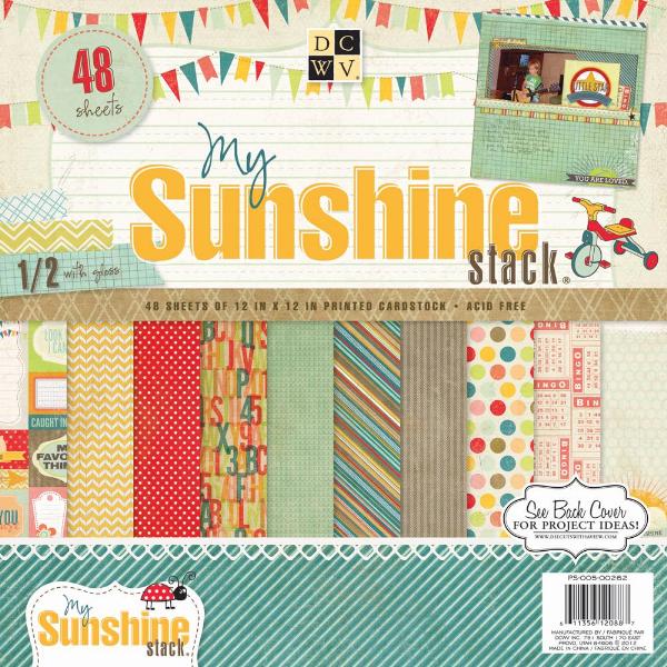 Набор бумаги для скрапбукинга My Sunshine 30х30 см 24 листа от DCWV