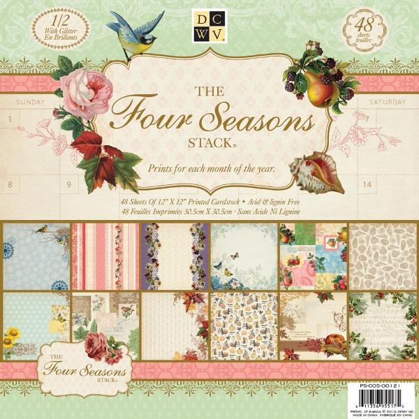 Набор бумаги для скрапбукинга Four Seasons 30х30 см 24 листа от DCWV