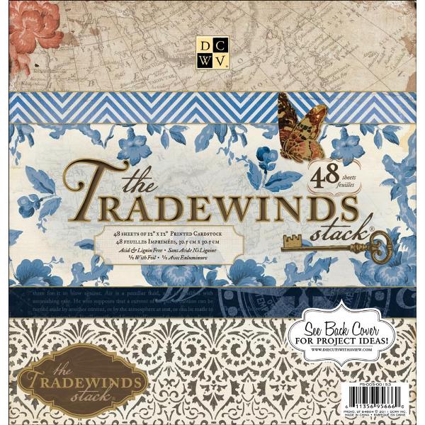 Набор бумаги для скрапбукинга Tradewinds 30х30 см 24 листа от DCWV