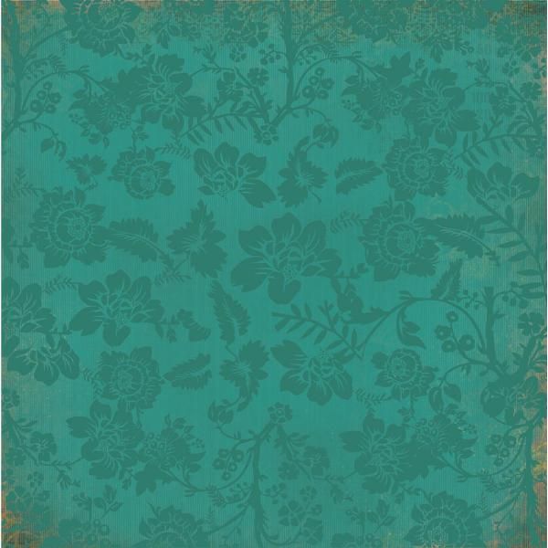 Односторонній папір з лаковим покриттям Ginko 30х30 см від Kaisercraft