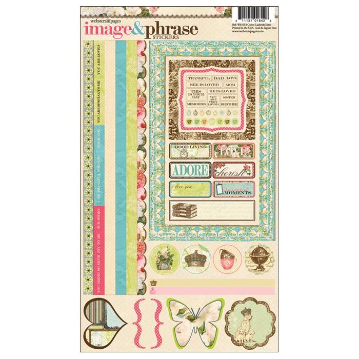 Набор наклеек Ladies and Gents 30х18 см, Webster's Pages
