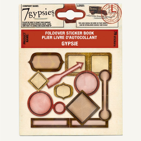 Набір складаються стікерів Foldover Sticker Books: Gypsie від 7gypsies