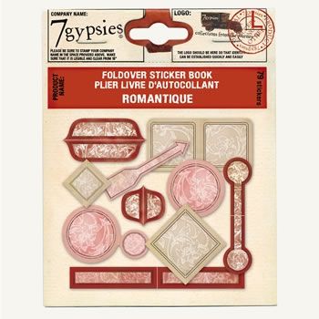 Набор складывающихся стикеров Foldover Sticker Books: Romantique, 7gypsies