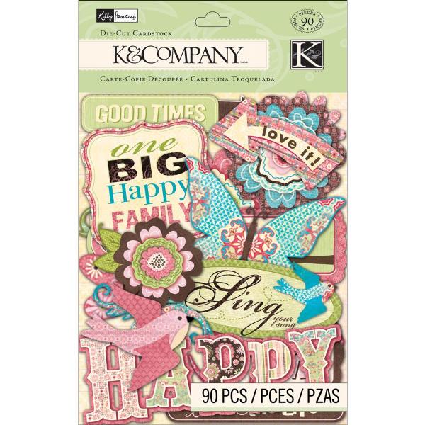 Набор высечек Blossom от K&Company, 90 шт