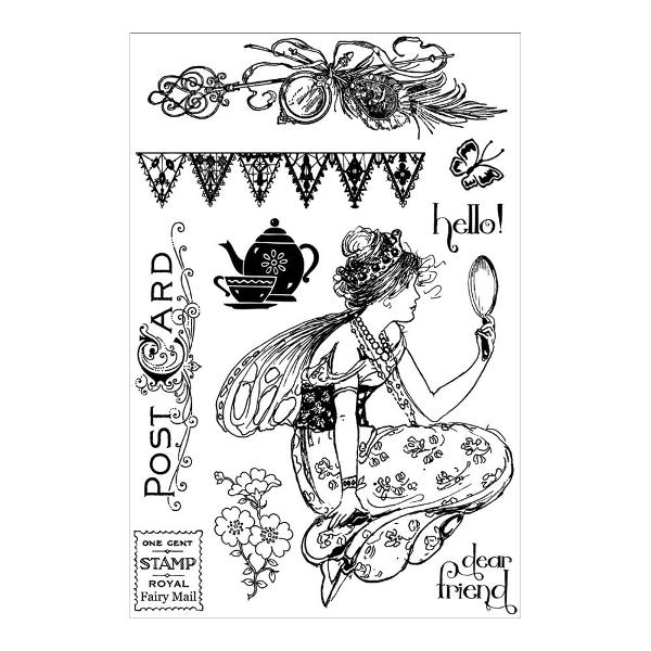 Набор резиновых штампов Fairy Rhymes, Prima, 10 шт