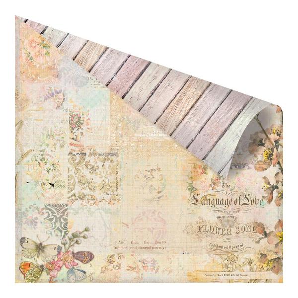 Двусторонняя бумага Flower Song 30x30 см от Prima