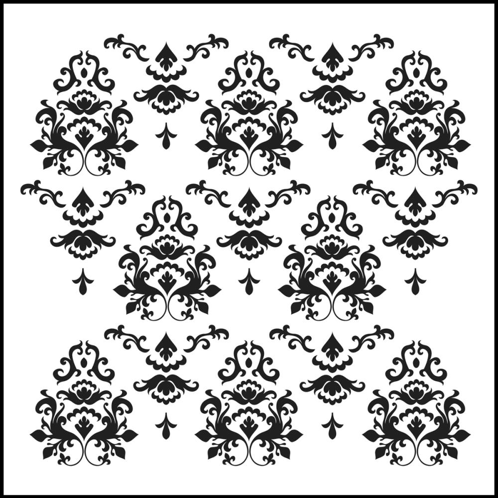 Трафарет Mini Damask, 15х15 см від Crafter's Workshop
