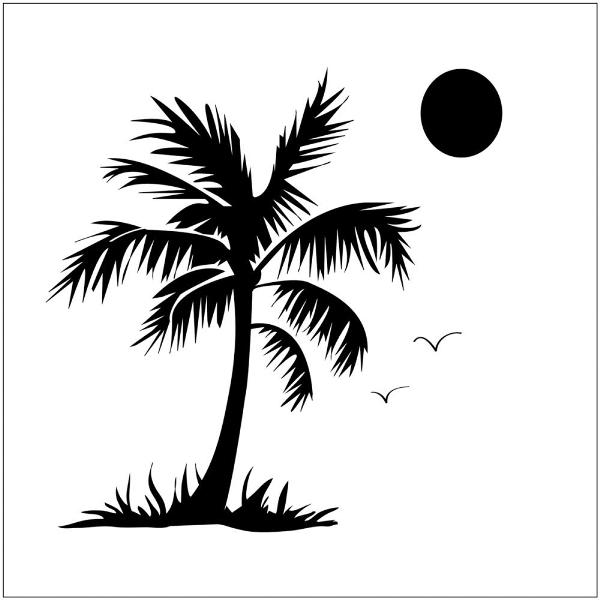Трафарет Palm Tree, 15х15 см від Crafter's Workshop