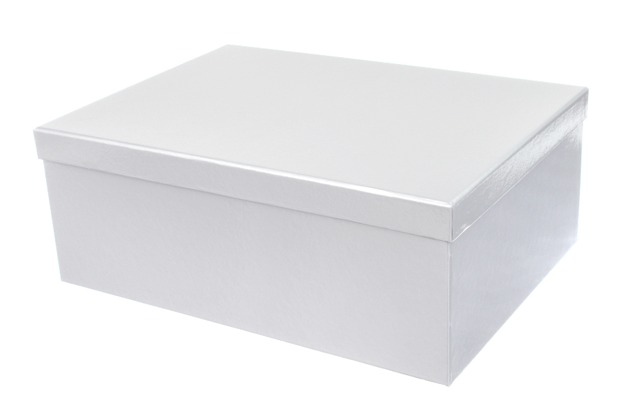 Подарункова коробка, білий, 23 х 16,5 х 9 см