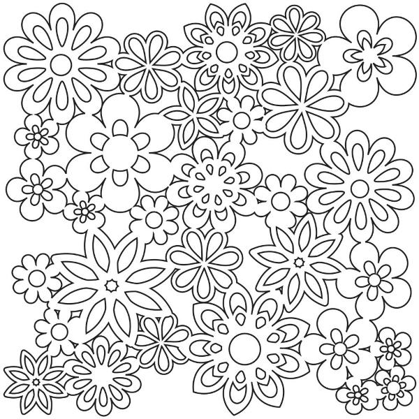 Трафарет Flowers 30х30 см від Crafter's Workshop