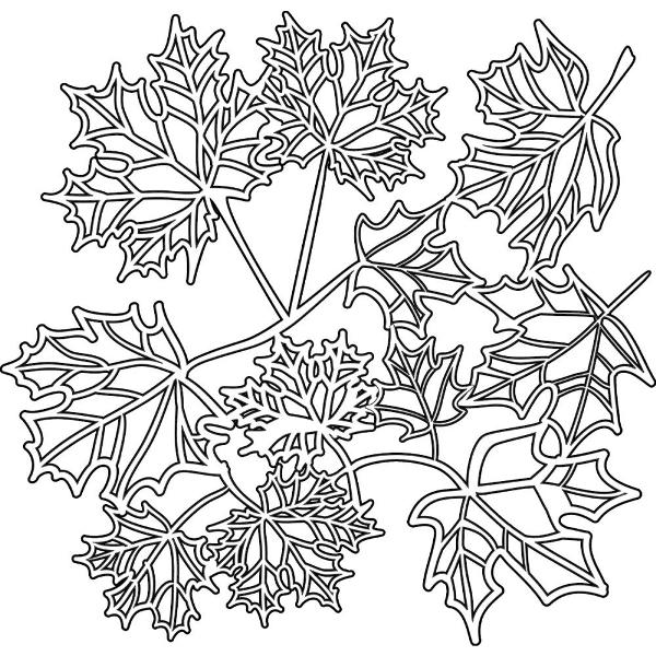 Трафарет Maple Leaves 30х30 см від Crafter's Workshop