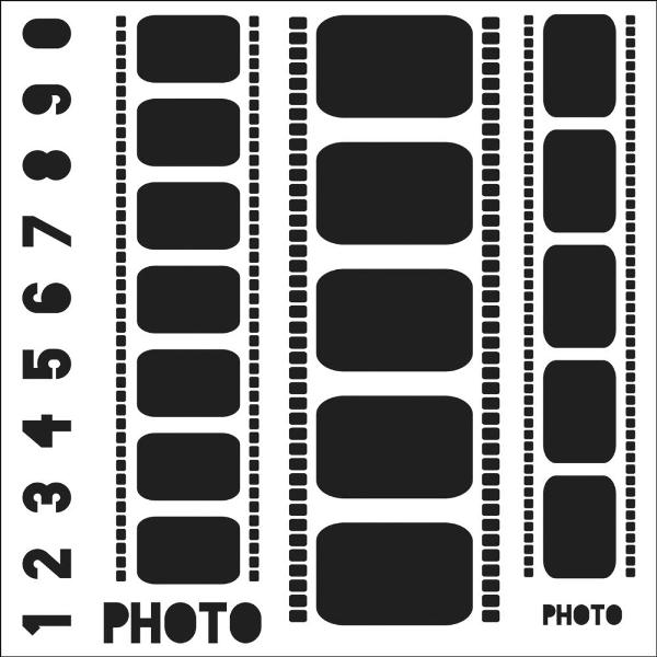 Трафарет Filmstrips 30х30 см від Crafter's Workshop