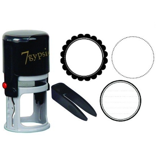 Печать со сменными,тисками 97% Certifiable Interchangeable Stamp: Round Naked, 7gypsies