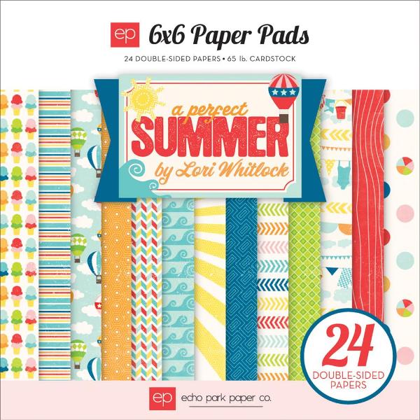 Набір двостороннього паперу Perfect Summer 15х15 см 12 аркушів від Echo Park