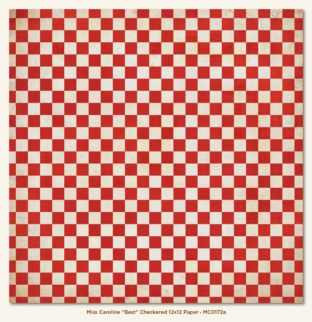 Двусторонняя бумага Best Checkered 30х30 см от My Mind's Eye