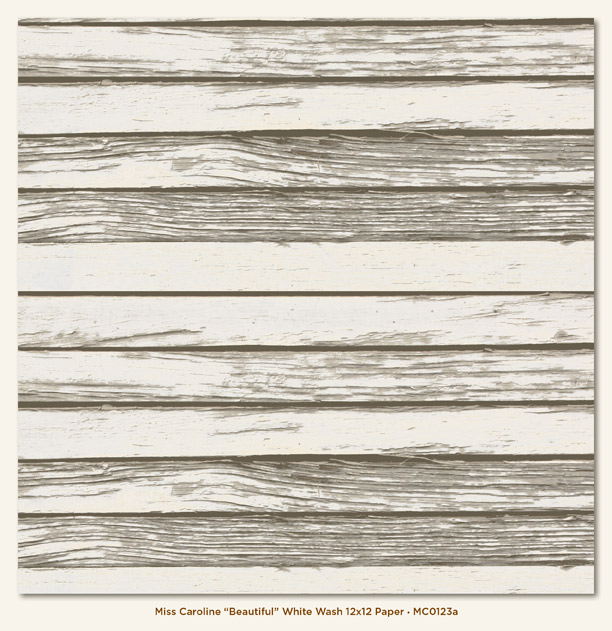 Двусторонняя бумага Beautiful White Wash 30х30 см от My Mind's Eye