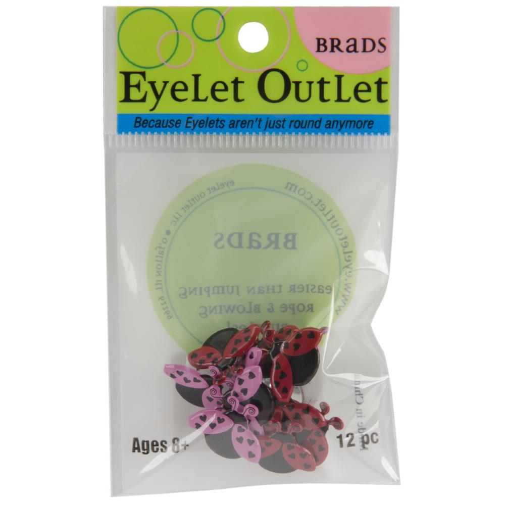 Набор брадсов Love Bug от Eyelet Outlet, 12 шт