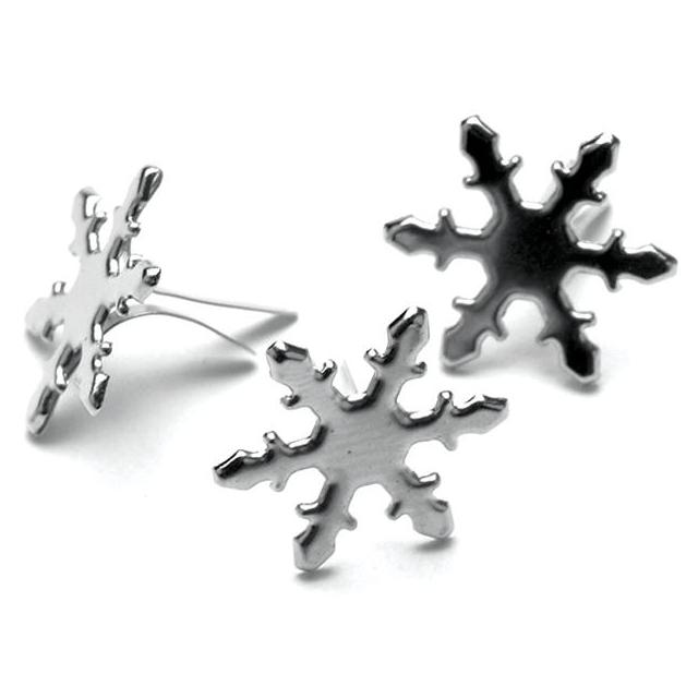 Набір брадс Silver Snowflakes від Creative Impressions, 50 шт