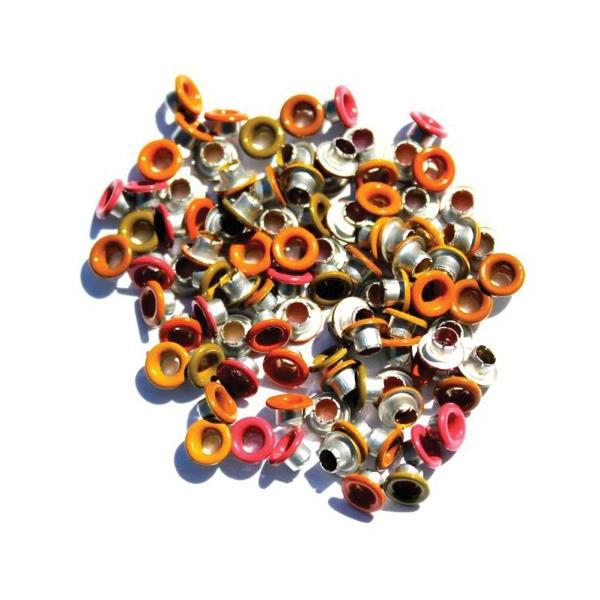 Набор разноцветных люверсов Fall 2 от Eyelet Outlet, 84 шт, 3 мм