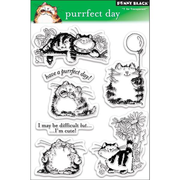 Набір акрилових штампів Purrfect Day 19х13 см, Penny Black