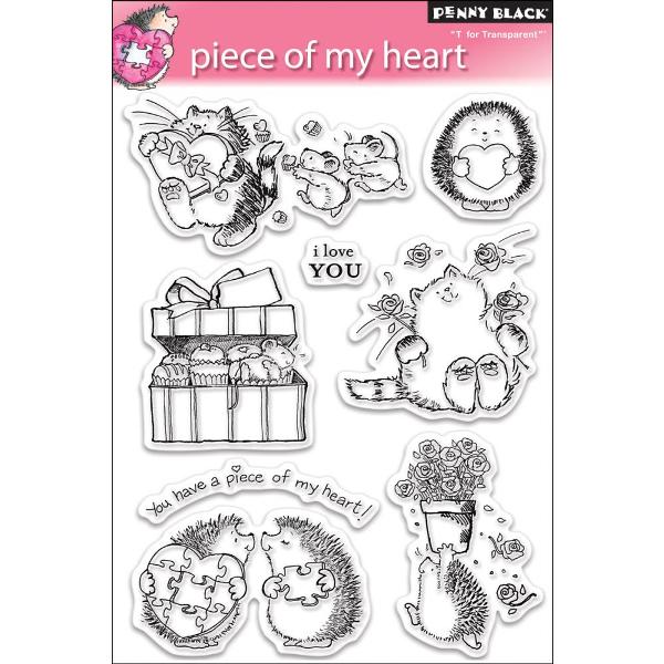 Набір акрилових штампів Piece Of My Heart 19х13 см, Penny Black