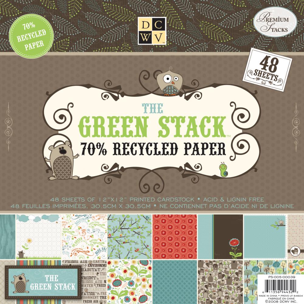 Набір паперу The Green Stack 30х30 см 24 листа від DCWV