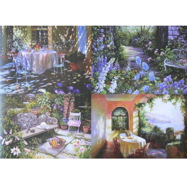 Декупажна карта "Пейзажі. Сад" 44х31 см від компанії Cheap Art