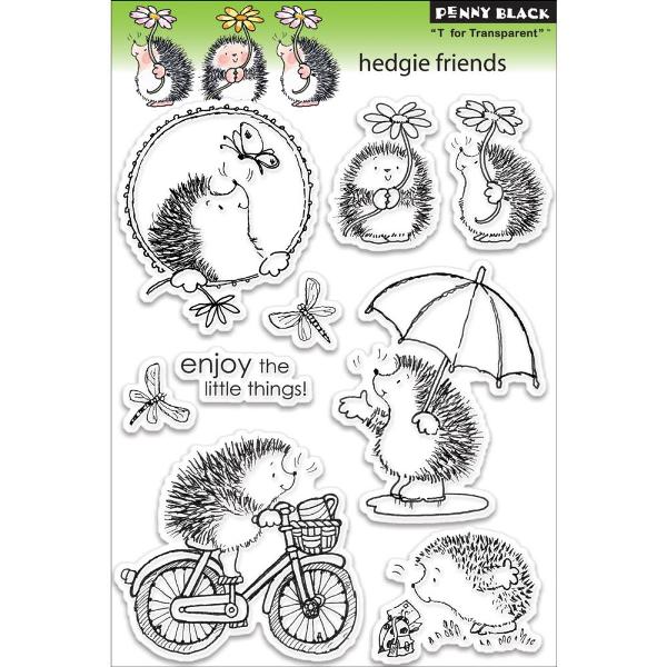 Набір акрилових штампів Hedgie Friends, Penny Black