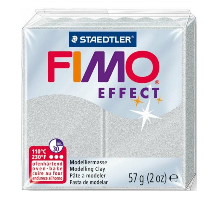 Пластика Effect, Серебряная металлик, 57 г, Fimo