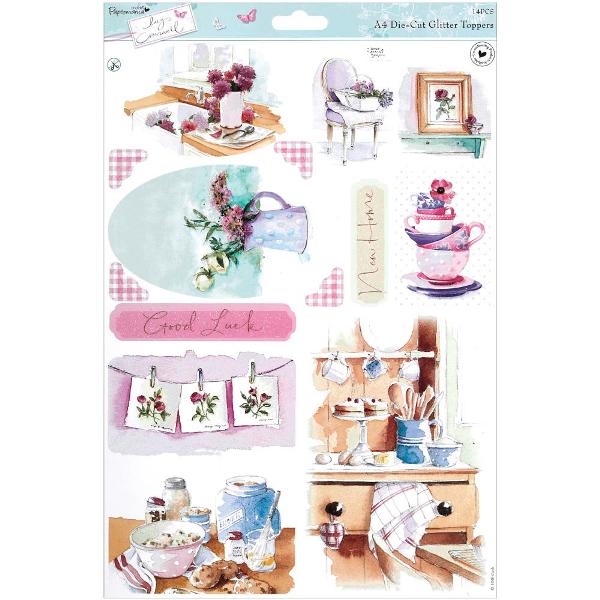 Набір вирубування Home With Glitter Accents Papermania