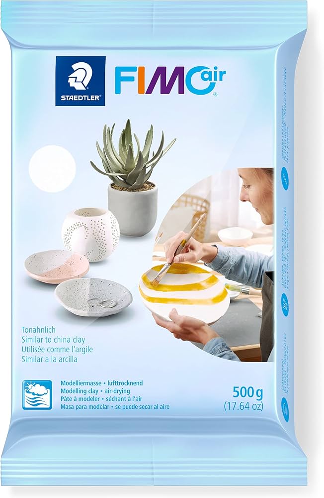 Пластика самозастигаюча, белая, 500 г, Fimo Air