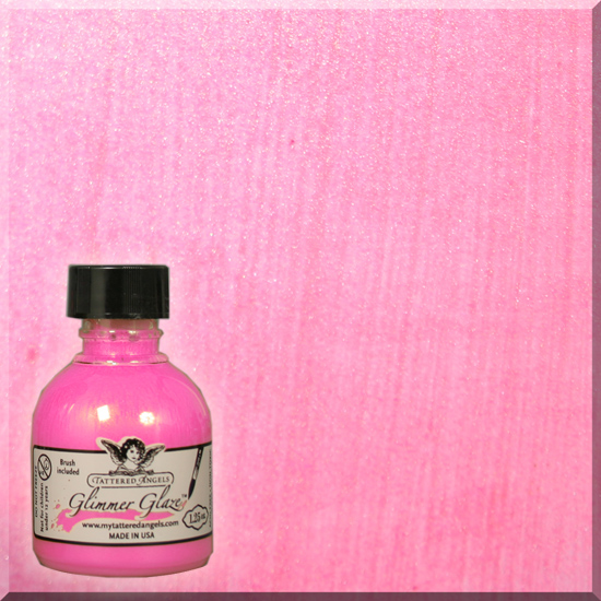 Фарба з ефектом глянцю Pink Lady Glimmer Glaze від Tattered Angels, 30 мл