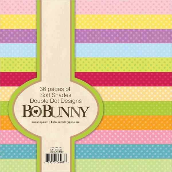 Набір паперу Soft Shades 15х15 см від компанії Bo Bunny